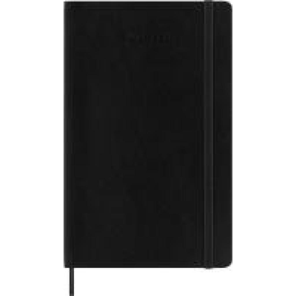 8056999275426 - Moleskine 18 Monate Wochenkalender 2025 2026 L A5 1 Wo = 1 Seite Rechts Linierte Seite Weicher Einband Schwarz
