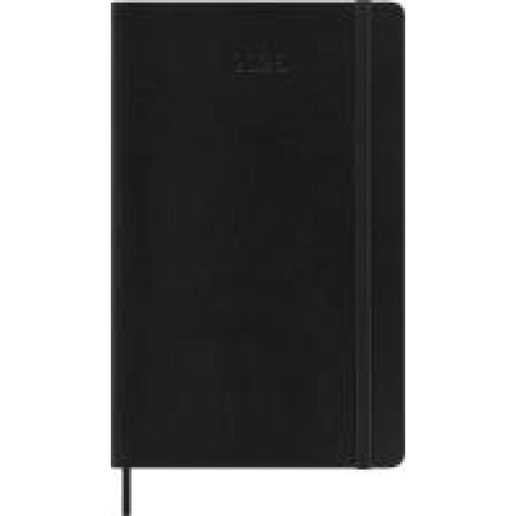 8056999274788 - Moleskine 12 Monate Wochen Notizkalender Deutsch 2026 Pocket A6 1 Wo = 1 Seite rechts linierte Seite Weicher Einband Schwarz