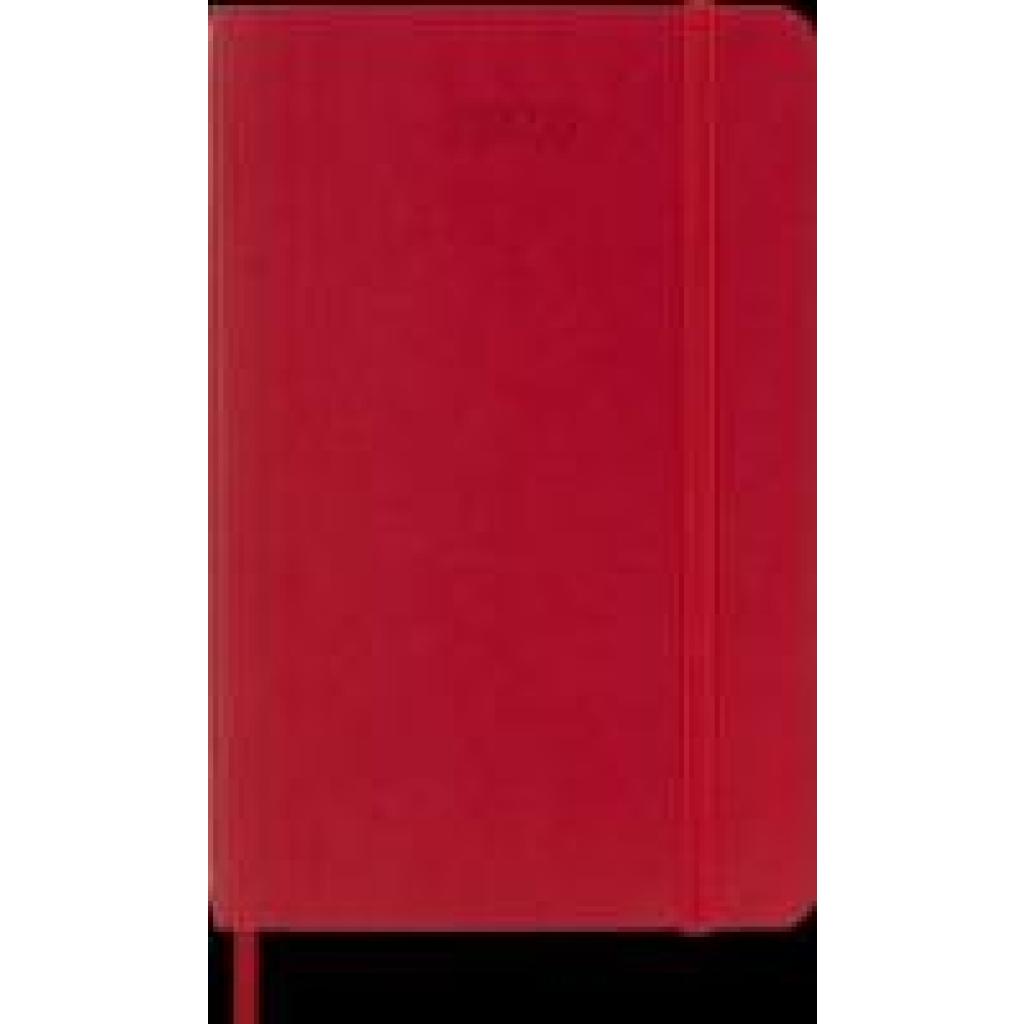 8056999274641 - Moleskine 12 Monate Tageskalender 2026 Pocket A6 1 Tag = 1 Seite Weicher Einband Scharlachrot