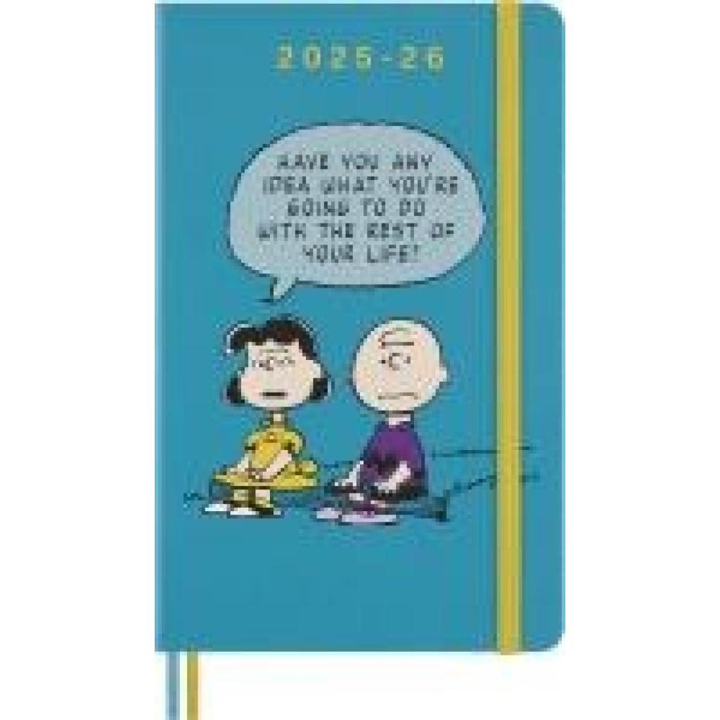 8056999277130 - Moleskine 18 Monate Peanuts Charlie & Lucy Wochen Notizkalender 2025 2026 L A5 1 Wo = 1 Seite fester Einband Riffblau