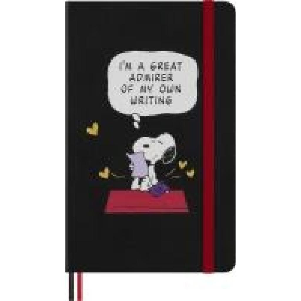 8056999277116 - Moleskine Peanuts Snoopy Verehrer Notizbuch limitierte Ausgabe L A5 liniert fester Einband Schwarz