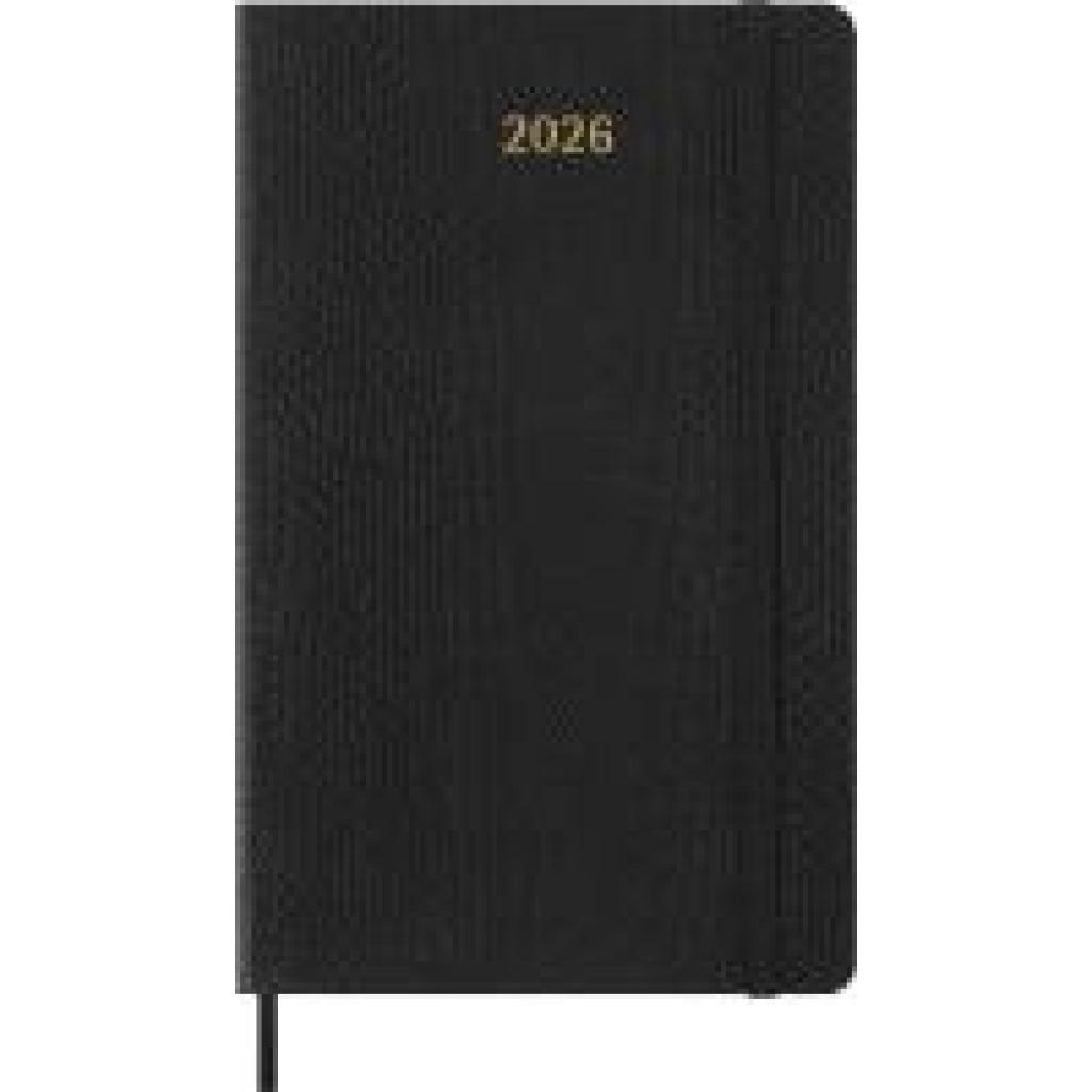8056999276287 - Moleskine Precious & Ethical 12 Monate Wochen Notizkalender 2026 L A5 Liniert Weicher Einband Mamba Schwarz mit Box