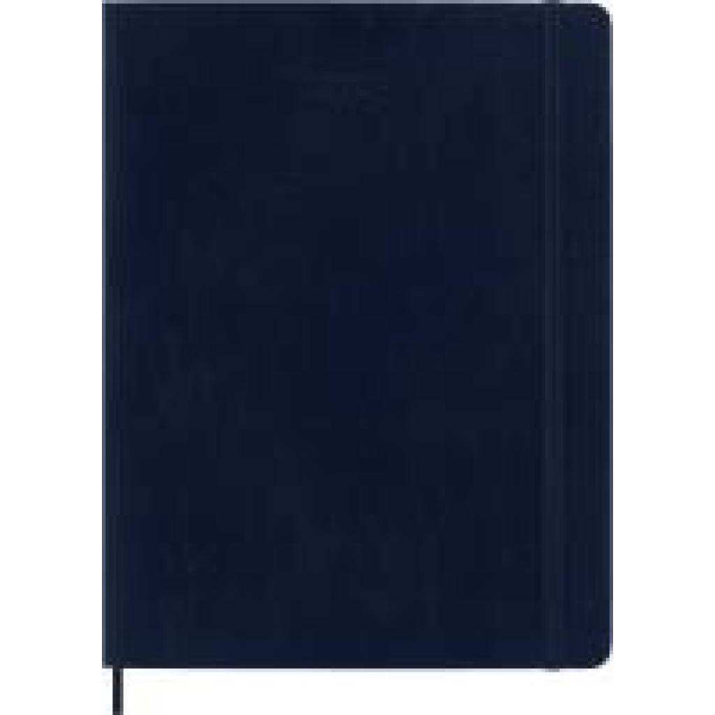 8056999275242 - Moleskine 12 Monate Tageskalender 2026 XL 1 Tag = 1 Seite rechts linierte Seite Weicher Einband Saphir 8056999275242 - Moleskine 12 Monate Tageskalender 2026 XL 1 Tag = 1 Seite rechts linierte Seite Weicher Einband Saphir