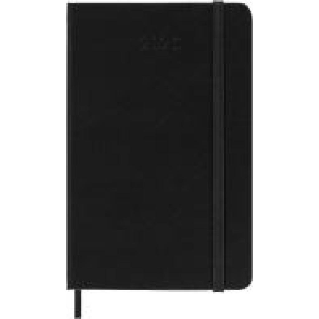 8056999274757 - Moleskine 12 Monate Wochen Notizkalender 2026 Pocket A6 1 Wo = 1 Seite rechts linierte Seite fester Einband Schwarz