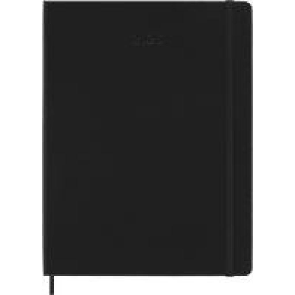 8056999274665 - Moleskine 12 Monate Pro Wochen Notizkalender 2026 Pro XL 1 Wo = 2 Seiten vertikal Spalten für Notizen fester Einband Schwarz