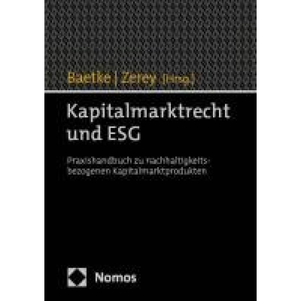 9783848789467 - Kapitalmarktrecht und ESG