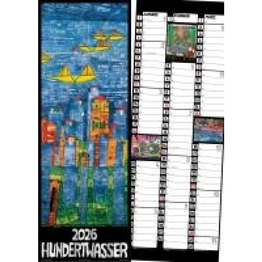 9783910430273 - Hundertwasser Streifenkalender Art 2026