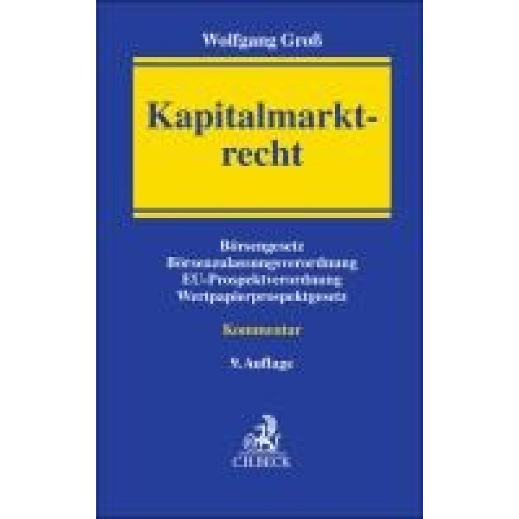 9783406828447 - Groß Wolfgang Kapitalmarktrecht