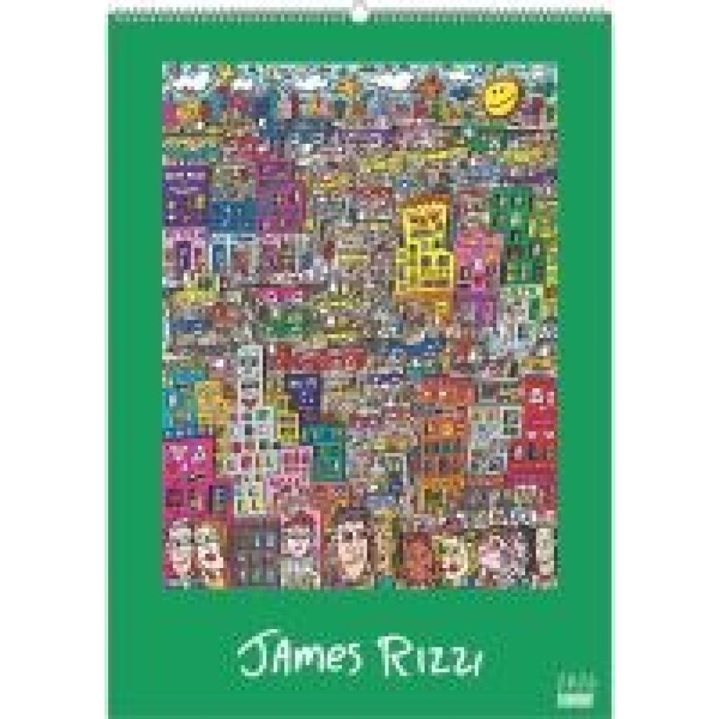 4069095008557 - James Rizzi 2026 - Kunst-Kalender - Poster-Kalender - 50x70