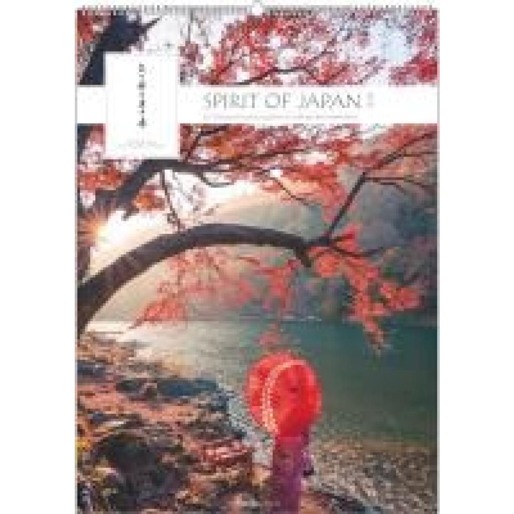 4069095005792 - Spirit of Japan 2026 - Bildkalender XXL 50x70 cm - mit japanischer Kalligraphie inkl Übersetzung - Landschaftskalender - Wandkalender - Wandplaner