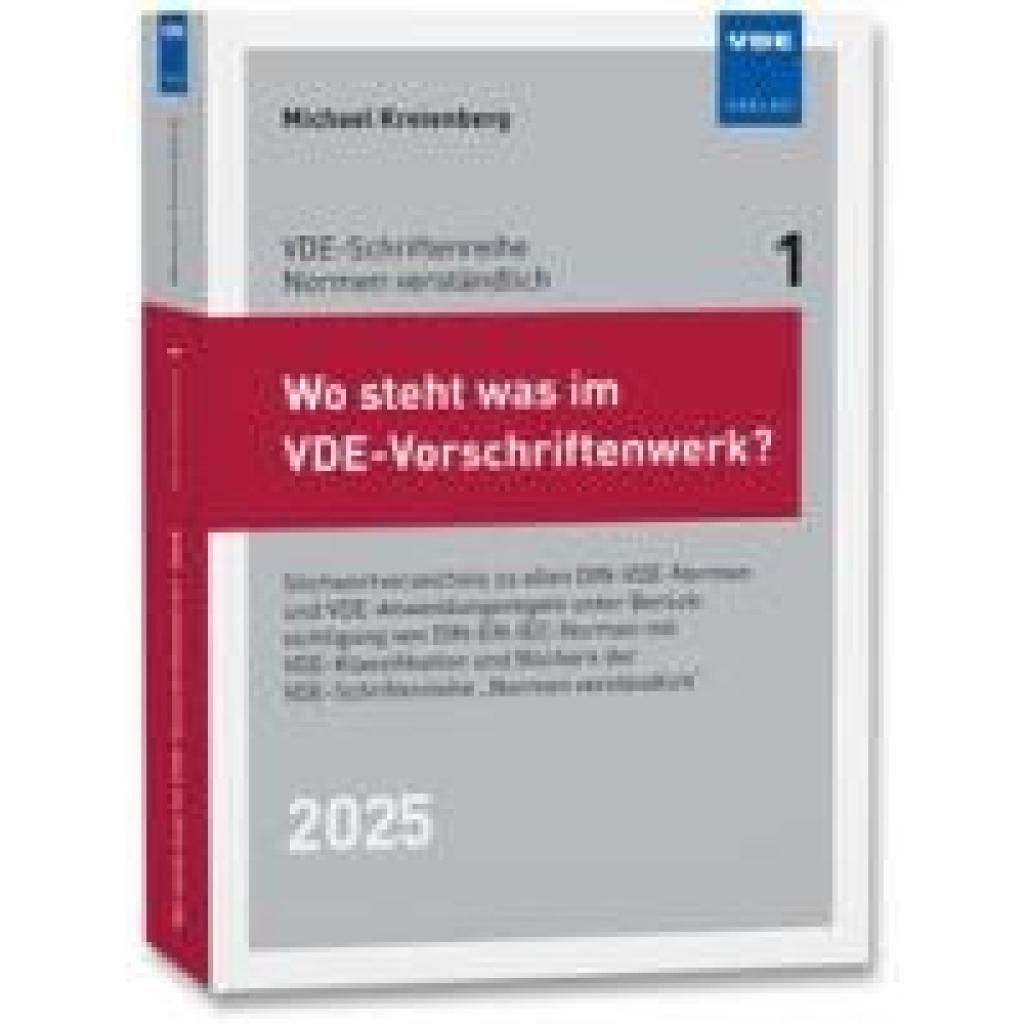 9783800764983 - Kreienberg Michael Wo steht was im VDE-Vorschriftenwerk? 2025
