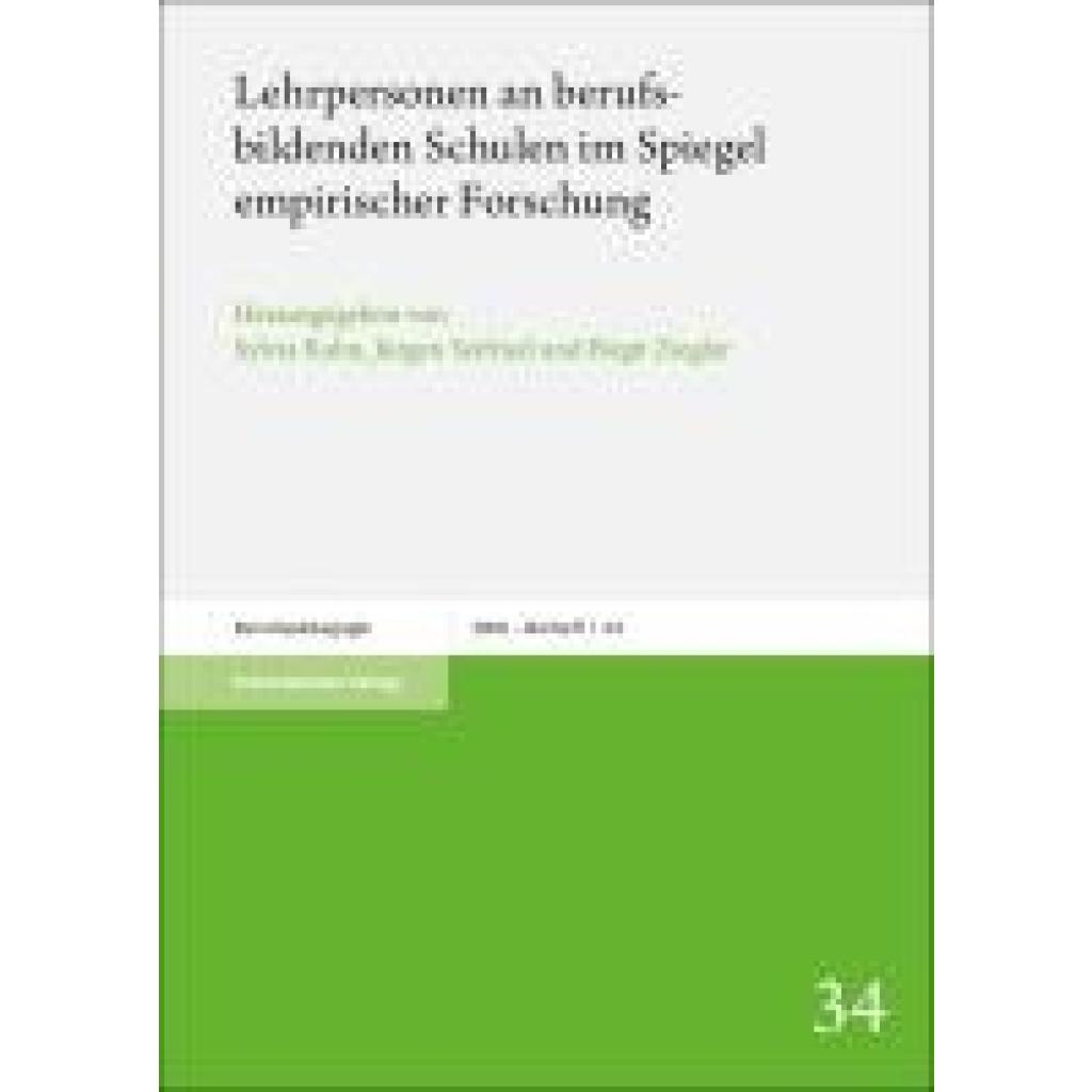 9783515137874 - Lehrpersonen an berufsbildenden Schulen im Spiegel empirischer Forschung
