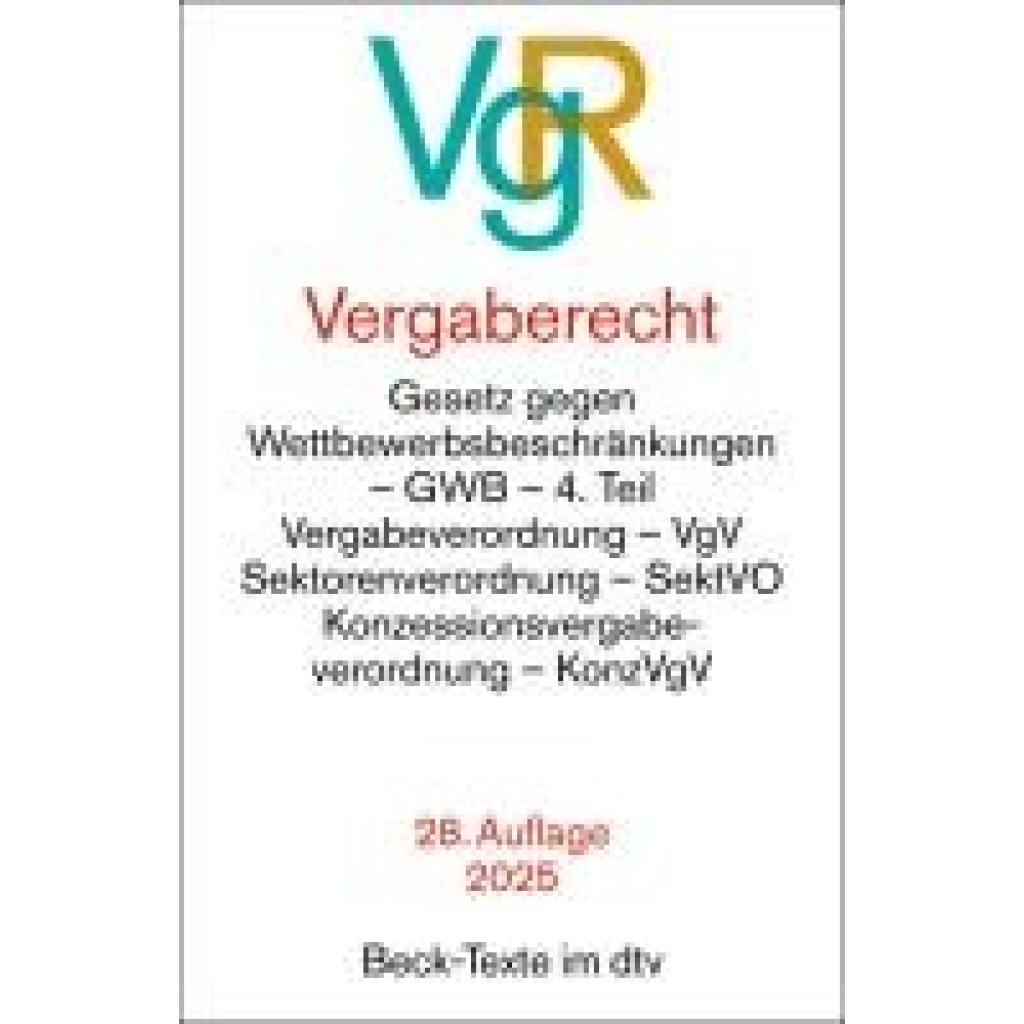 9783423533041 - Vergaberecht VgR
