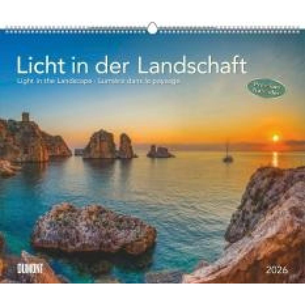 4069095003651 - Licht in der Landschaft 2026 - Wandkalender 600 x 500 cm - Spiralbindung
