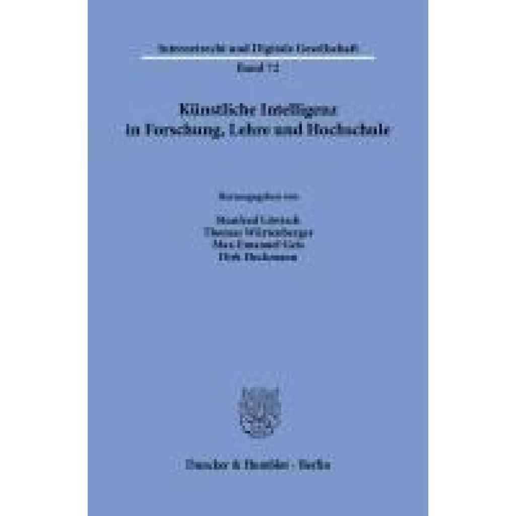 9783428193257 - Künstliche Intelligenz in Forschung Lehre und Hochschule