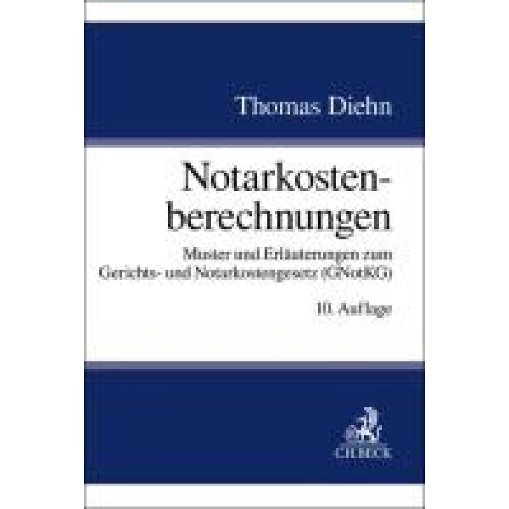 9783406834363 - Diehn Thomas Notarkostenberechnungen