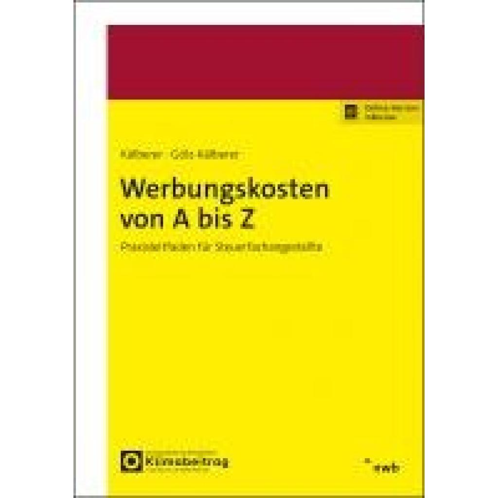9783482683817 - Kälberer Daniel R Werbungskosten von A bis Z