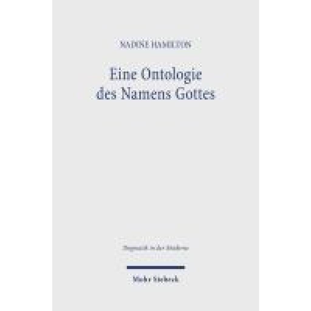 9783161636592 - Hamilton Nadine Eine Ontologie des Namens Gottes