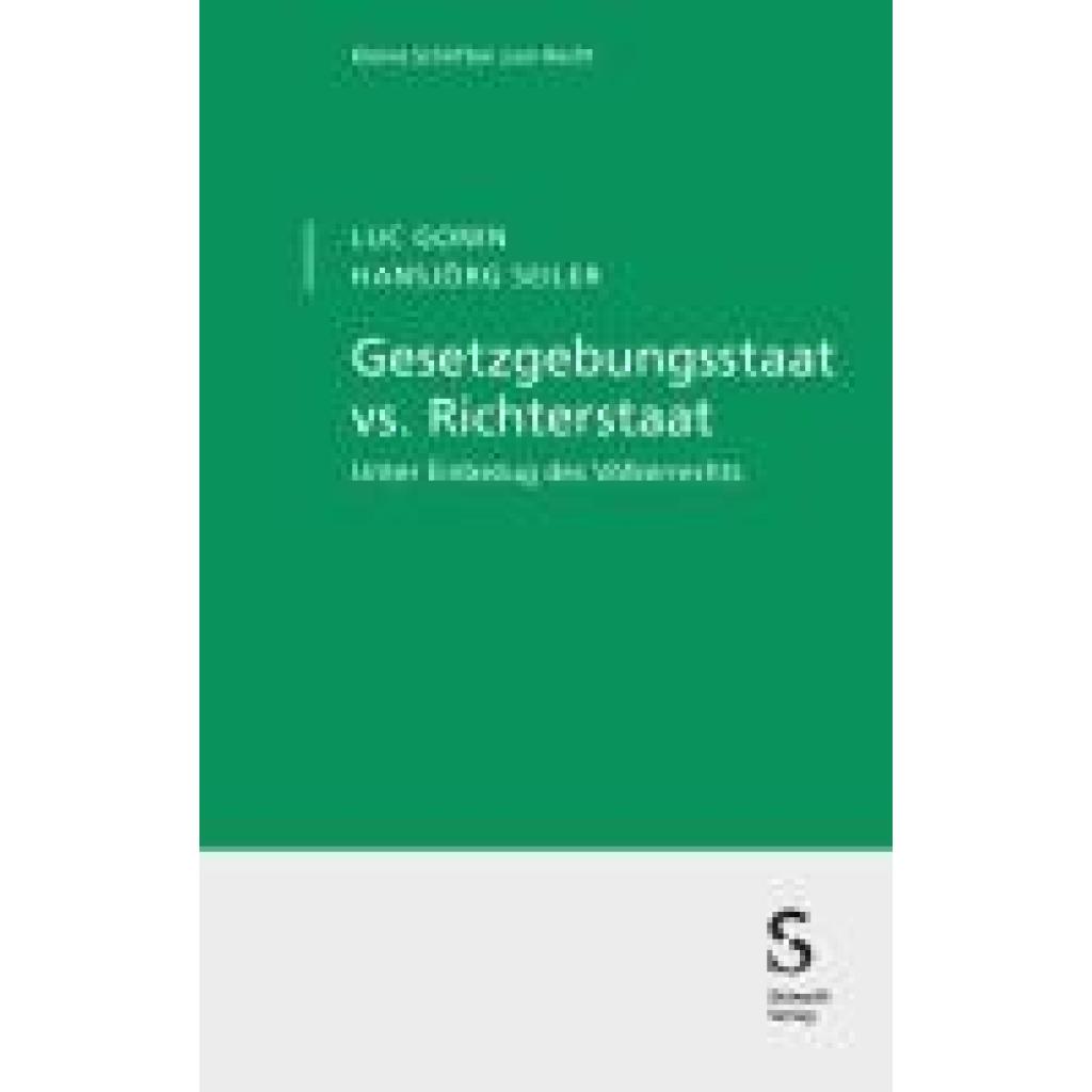 9783727226328 - Gonin Luc Gesetzgebungsstaat vs Richterstaat