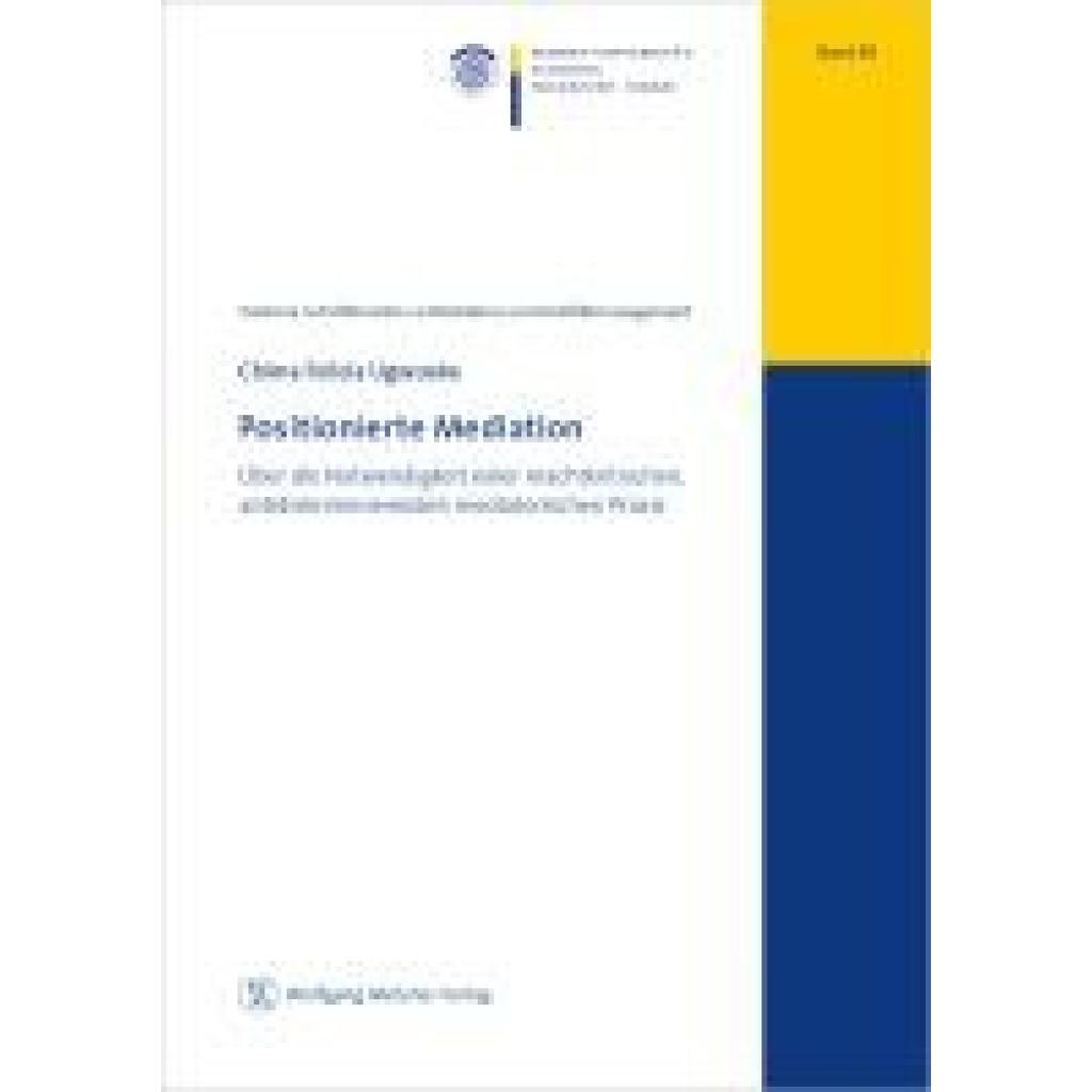 9783961171590 - Ugwuoke Chima Felicia Positionierte Mediation
