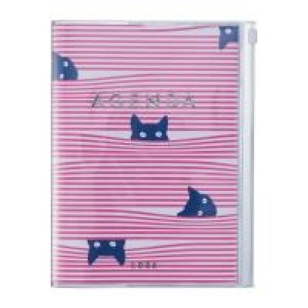4550045144130 - MARKS 2025 26 Taschenkalender A5 Cats    Pink