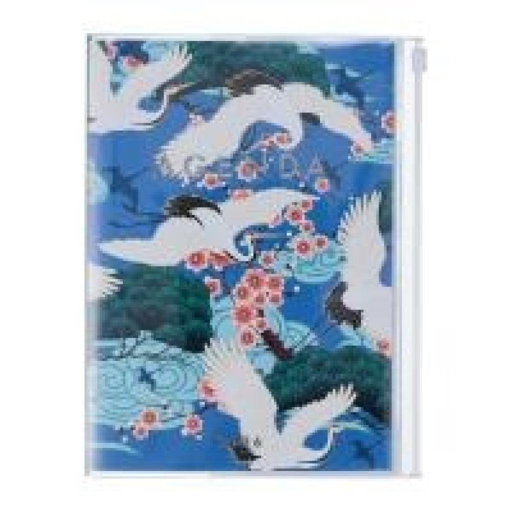4550045144116 - MARKS 2025 26 Taschenkalender A5 Japan   Birds    Blue