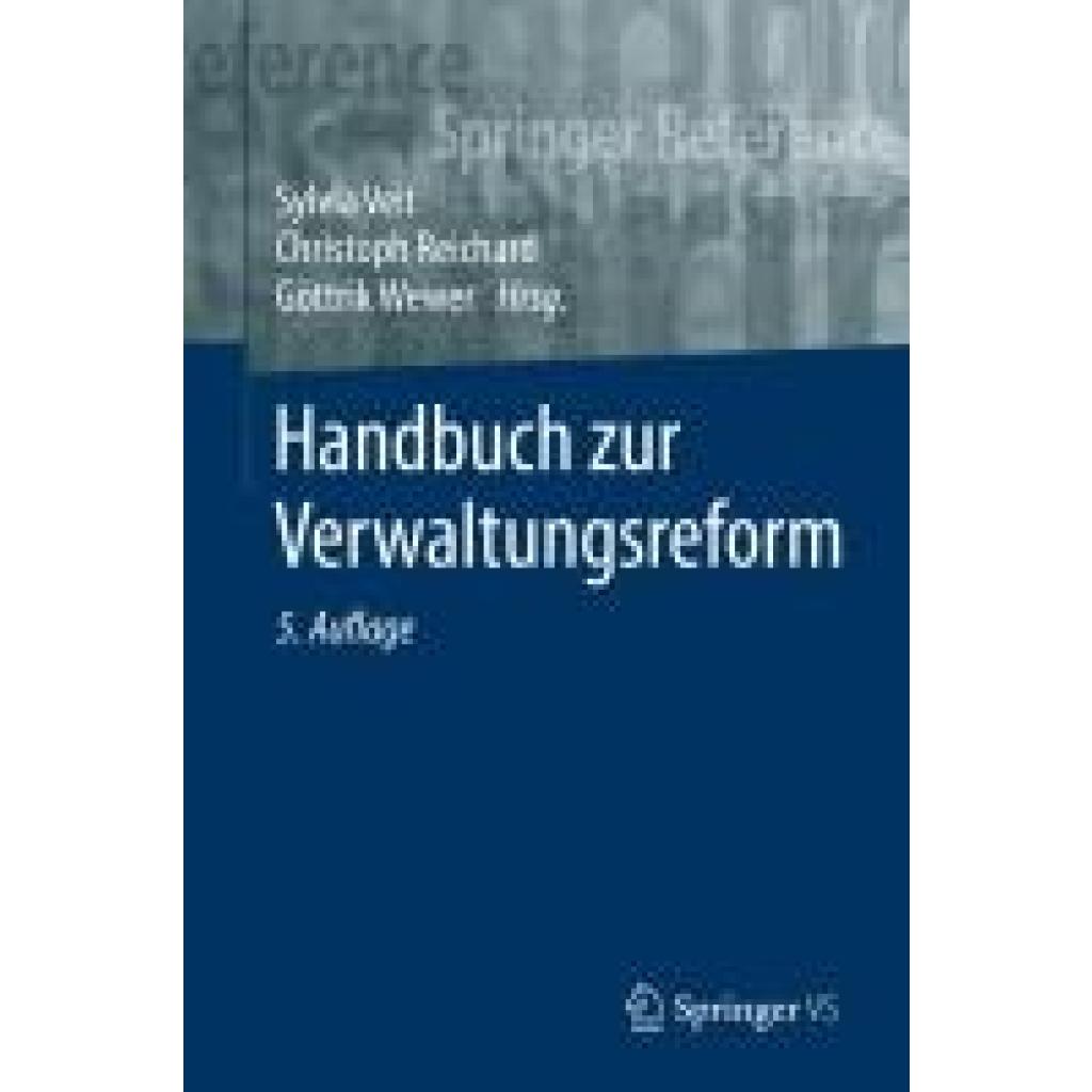 9783658215620 - Handbuch zur Verwaltungsreform
