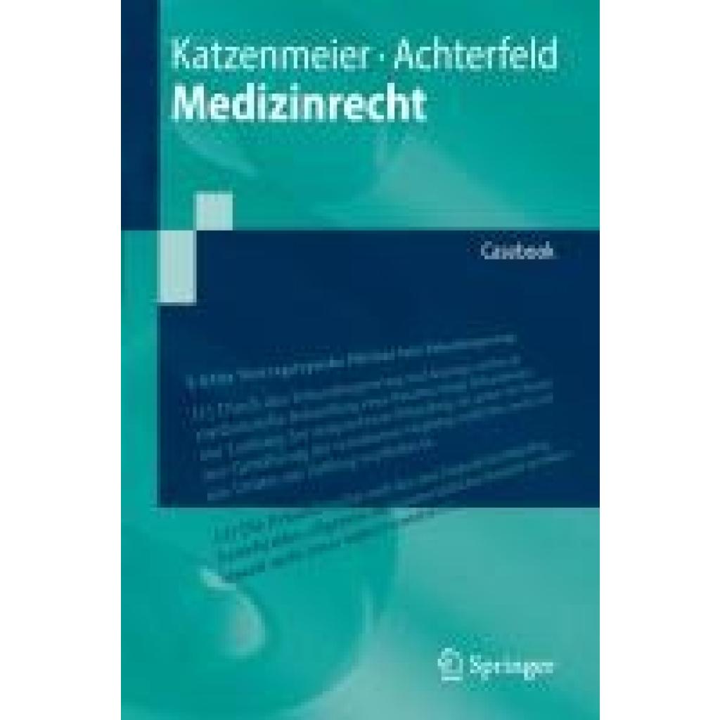 9783662706619 - Katzenmeier Christian Medizinrecht