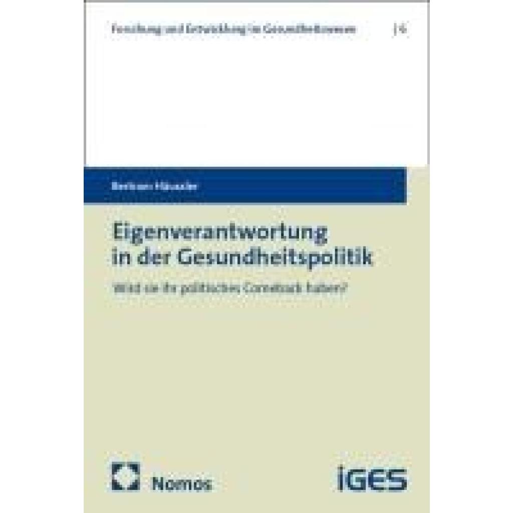9783756032440 - Häussler Bertram Eigenverantwortung in der Gesundheitspolitik