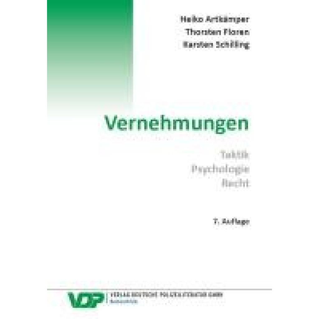 9783801109530 - Artkämper Heiko Vernehmungen 9783801109530 - Artkämper Heiko Vernehmungen