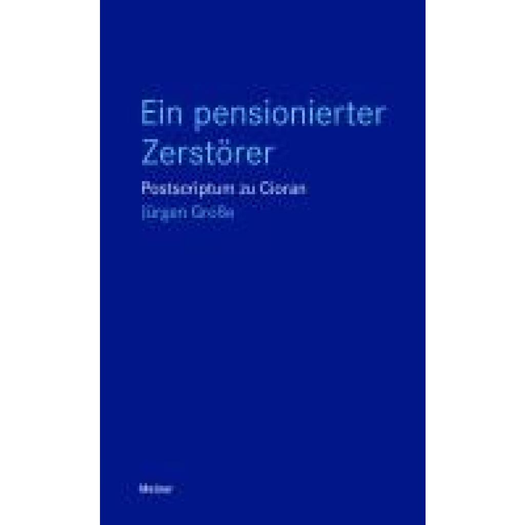 9783787346097 - Große Jürgen Ein pensionierter Zerstörer 9783787346097 - Große Jürgen Ein pensionierter Zerstörer