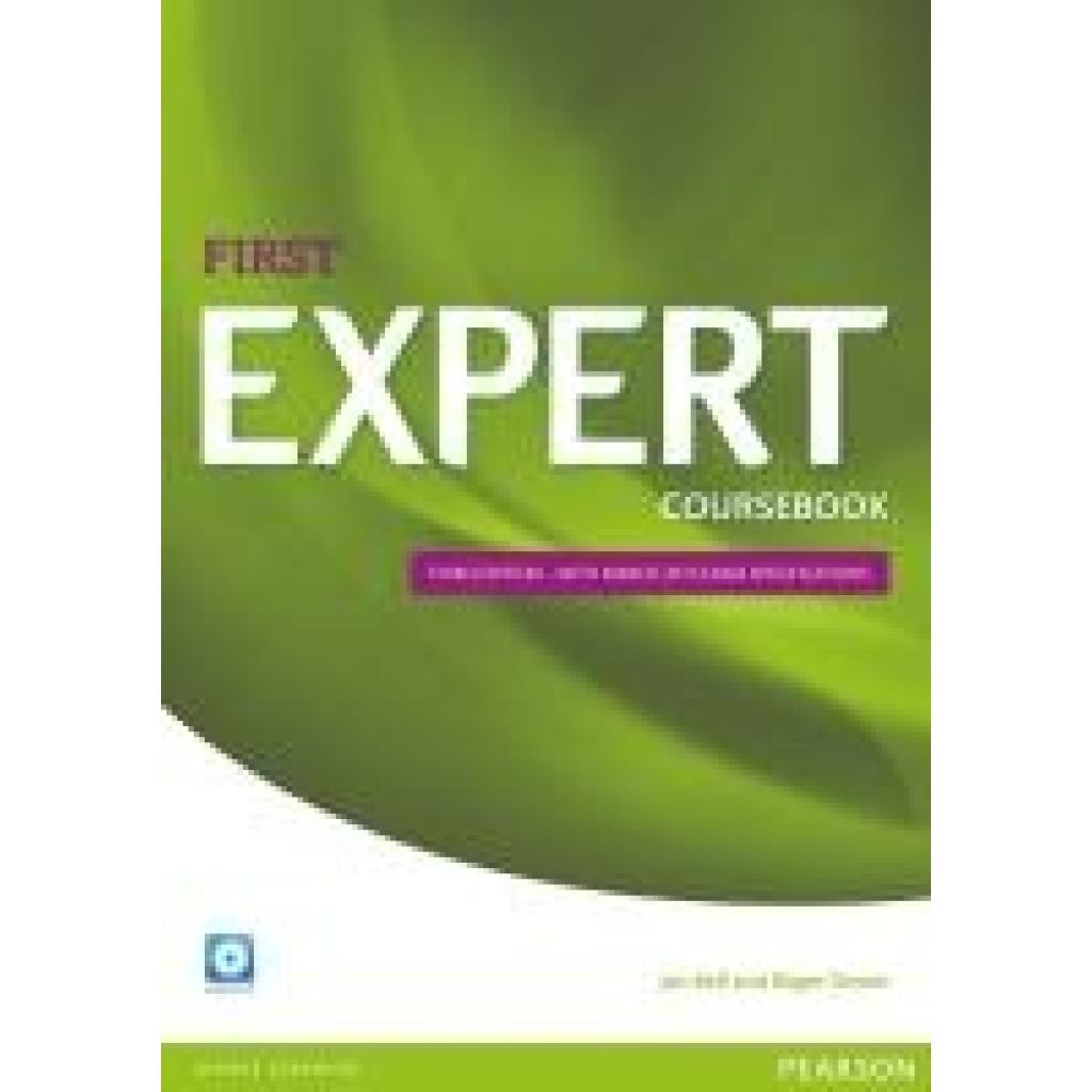 9781447962007 - Expert First Third Edition   Coursebook with Audio-CD - Jan Bell Roger Gower Kartoniert (TB)
