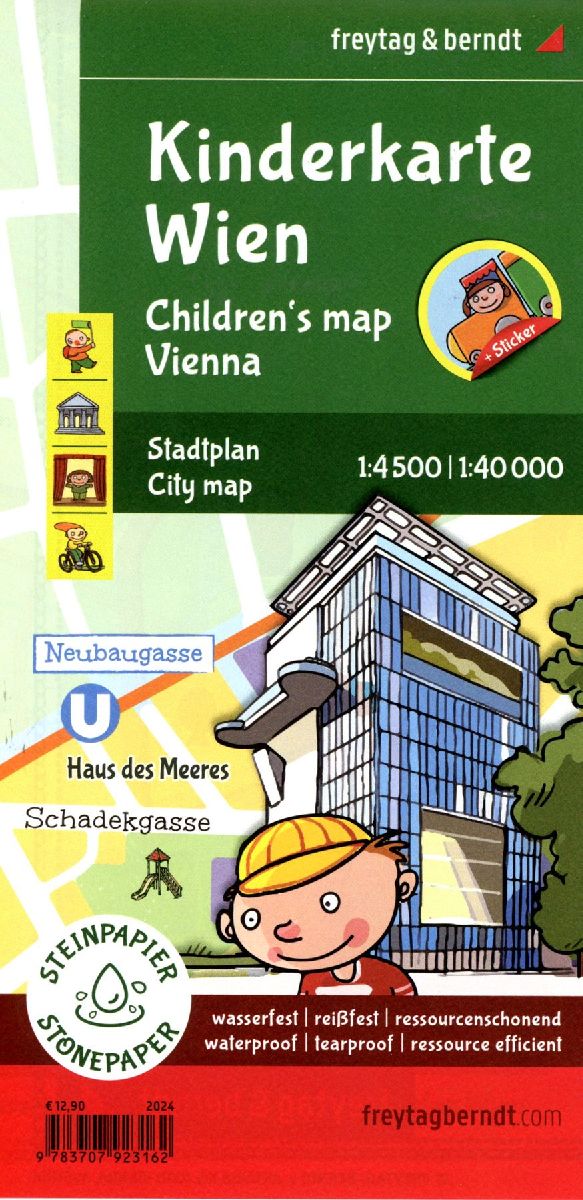 freytag & berndt Stadtplan Kinderkarte Wien 1:40.000