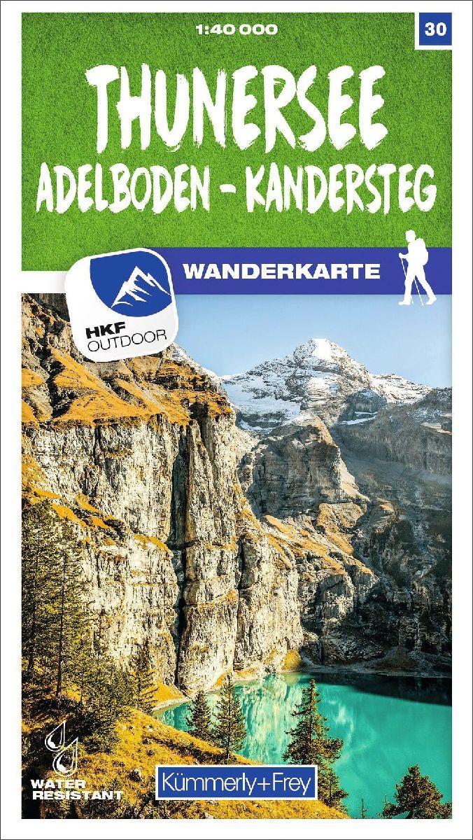 Thunersee / Adelboden - Kandersteg 30 Wanderkarte 1:40 000 matt laminiert