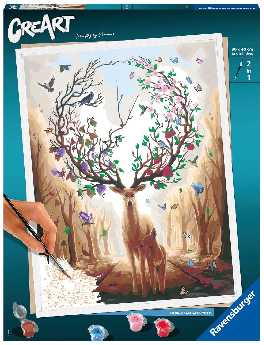 Ravensburger CreArt - Malen nach Zahlen 20273 - Magnificent Encounter - ab 14 Jahren