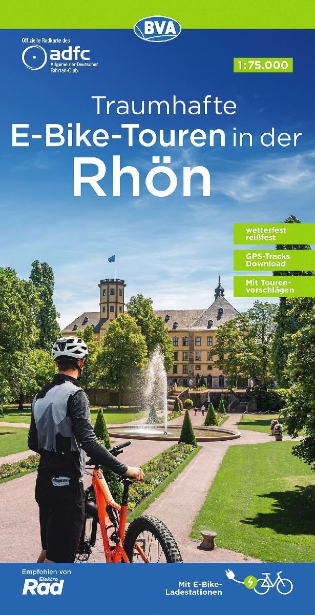 BVA ADFC Regionalkarte Traumhafte E-Bike-Touren in der Rhön 1:75.000