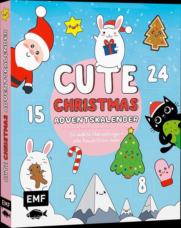Mein Kawaii-Adventskalender-Buch: Cute Christmas