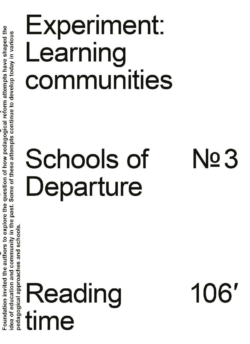 Experiment: Learning Communities