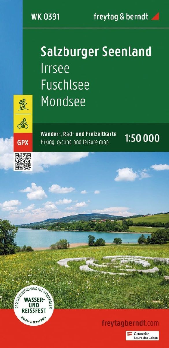 freytag & berndt Wanderkarte WK 0391 Salzburger Seenland, Irrsee - Fuschlsee - Mondsee 1:50.000