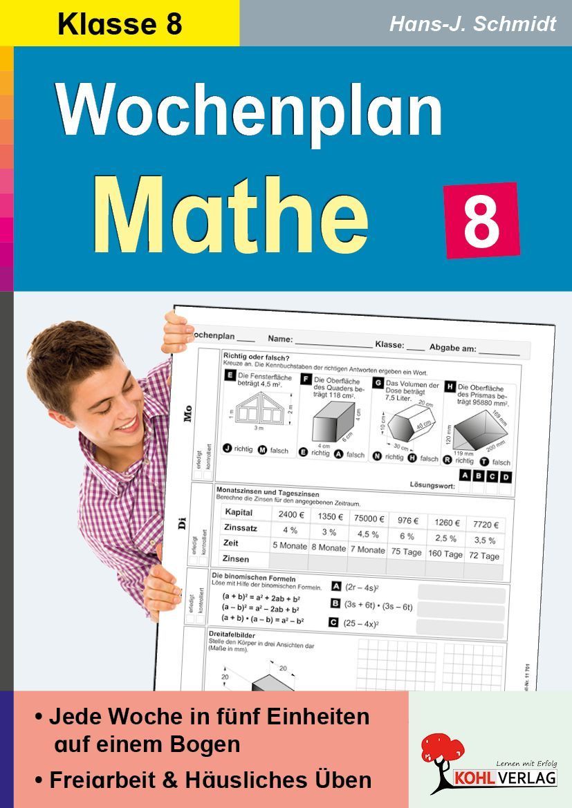 Wochenplan Mathe / Klasse 8