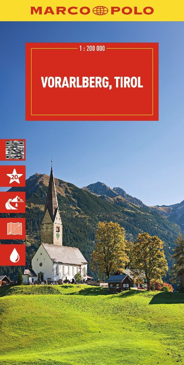 MARCO POLO Reisekarte Österreich 03 Vorarlberg, Tirol 1:200.000