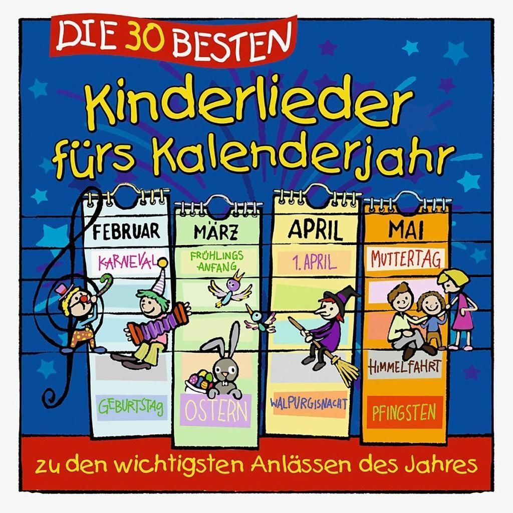 Die 30 besten Kinderlieder fürs Kalenderjahr