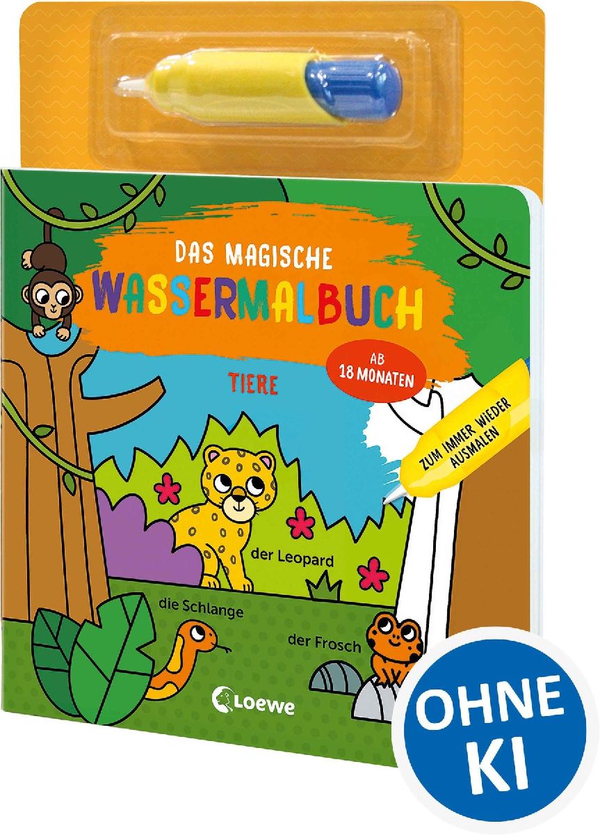 Das magische Wassermalbuch - Tiere