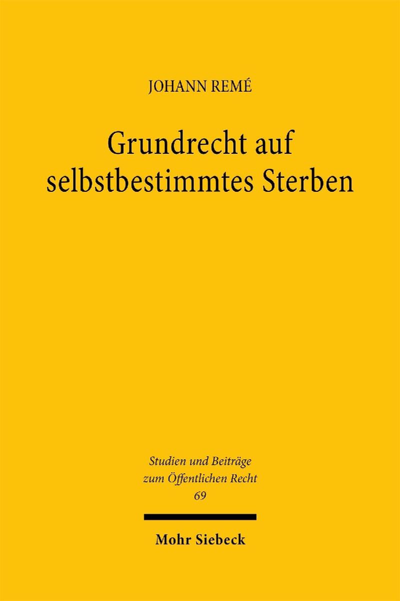 Grundrecht auf selbstbestimmtes Sterben