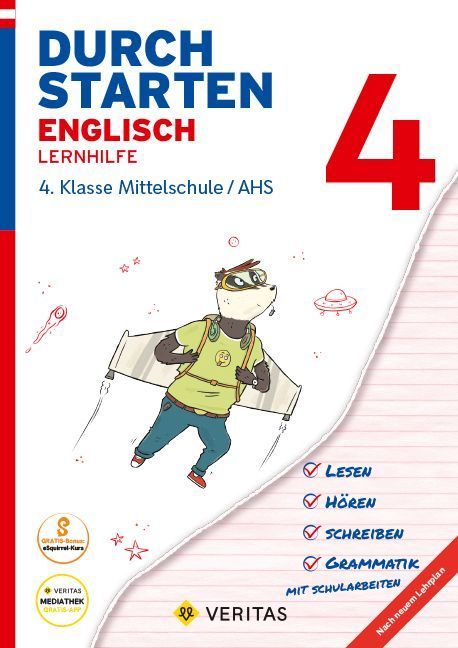 Durchstarten 4. Klasse - Englisch Mittelschule/AHS - Lernhilfe mit herausnehmbares Lösungsheft