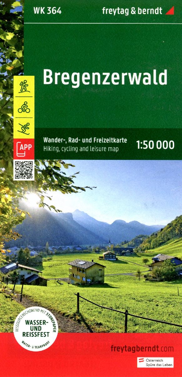 freytag & berndt Wanderkarte WK 364 Bregenzerwald 1:50.000