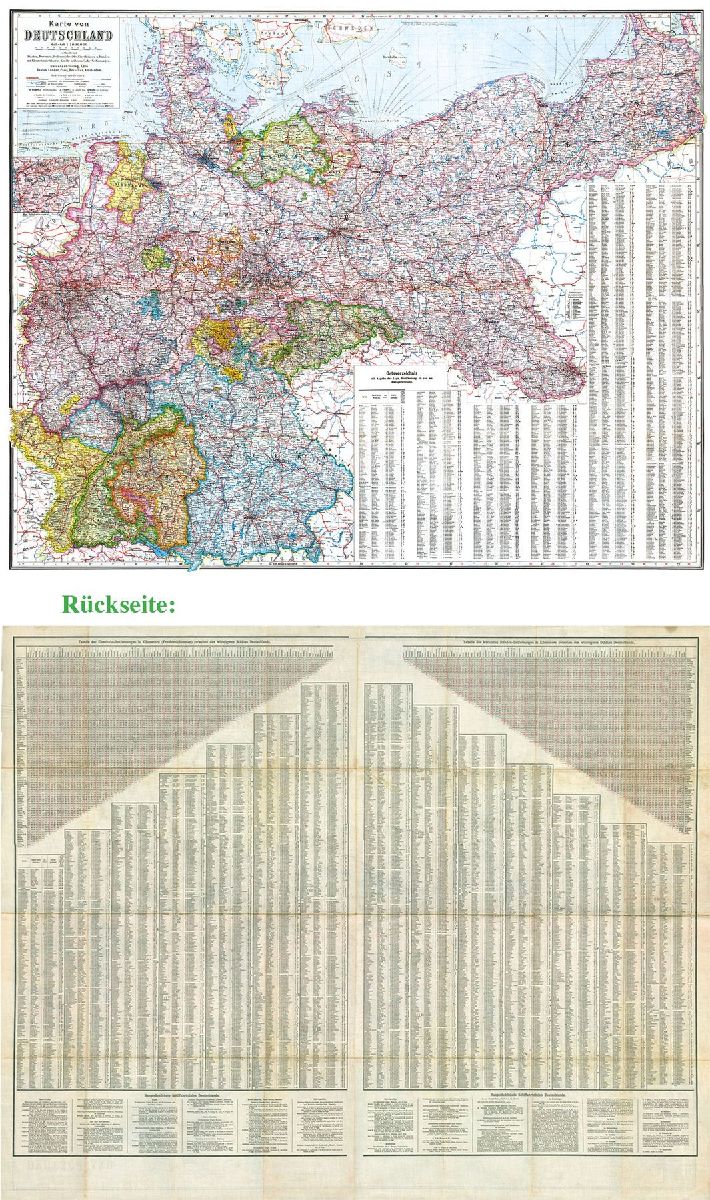 General-Karte Deutsches Reich - Deutschland, 1910