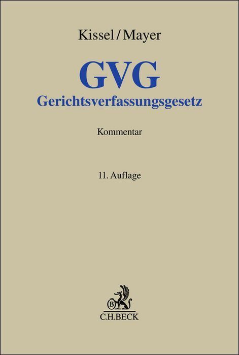 Gerichtsverfassungsgesetz. GVG