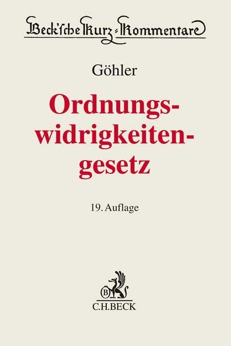 Gesetz über Ordnungswidrigkeiten. OWiG