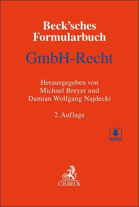 Beck'sches Formularbuch GmbH-Recht